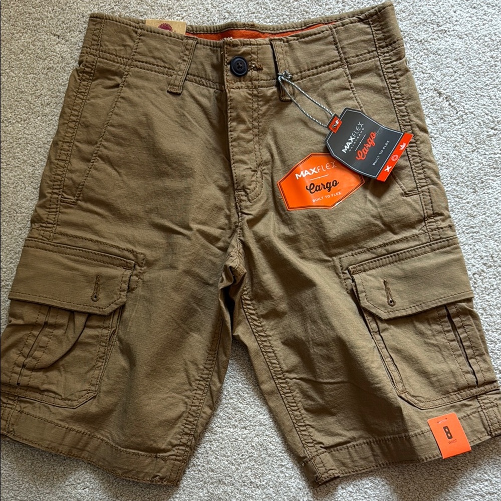 Urban Pipeline Brown Relaxed Fit Cargo Shorts